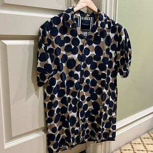 Denim & Flower Party Shirt | Size S